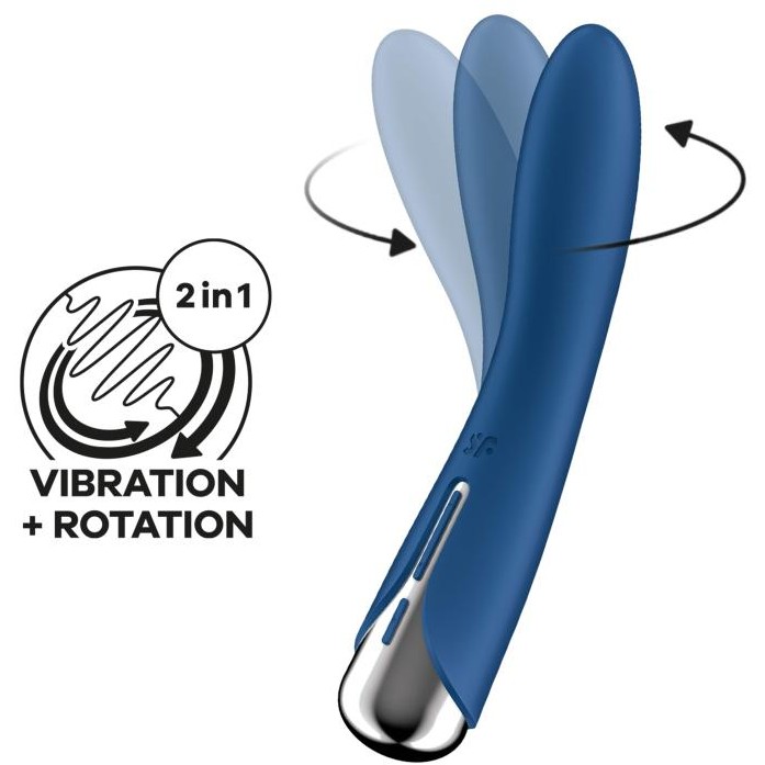 Satisfyer Вибромассажер Spinning Vibe 1 (blue)