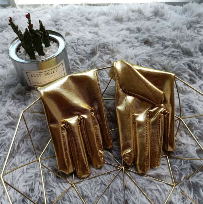 Перчатки под кожу, золотистые