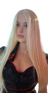 Парик блондинки, длинные волосы