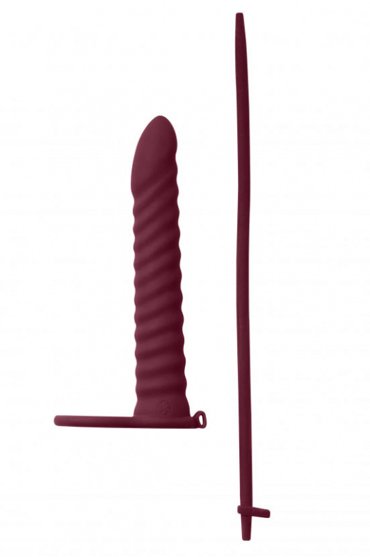 Lola Вибронасадка для Двойного Проникновения Pure Passion Rori  Wine Red 