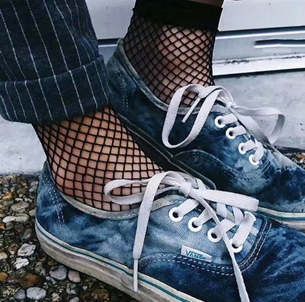 Носки сетка, черные