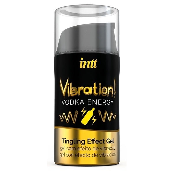 Intt Жидкий интимный гель с эффектом вибрации Vodka, 15мл