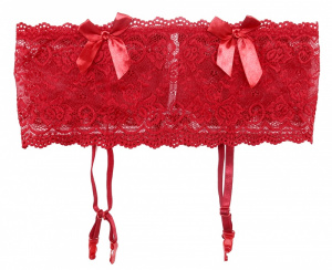 Пояс для чулок "Asmann Belt Red" красный