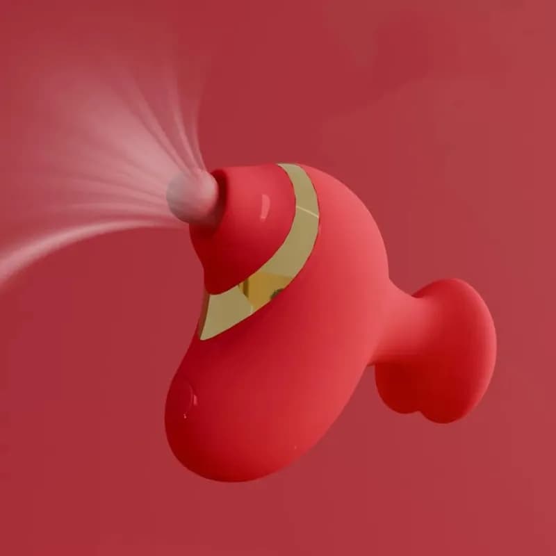 Вибратор для вакуумной стимуляции с держателем-сердечком