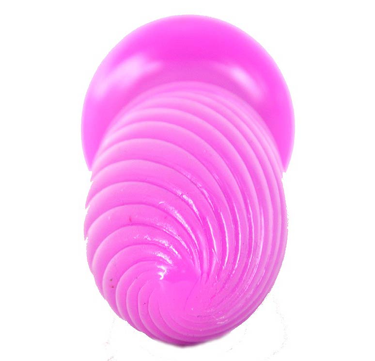 Анальная втулка "Twist" с рельефной поверхностью розовая