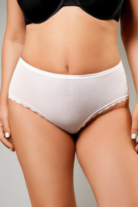 Amor El Белые высокие трусики в размере Queen-Size