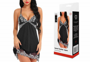 Сорочка "Kameliya" черная