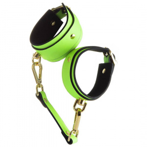 EroHot Glow Наручники светящиеся в темноте, зеленые