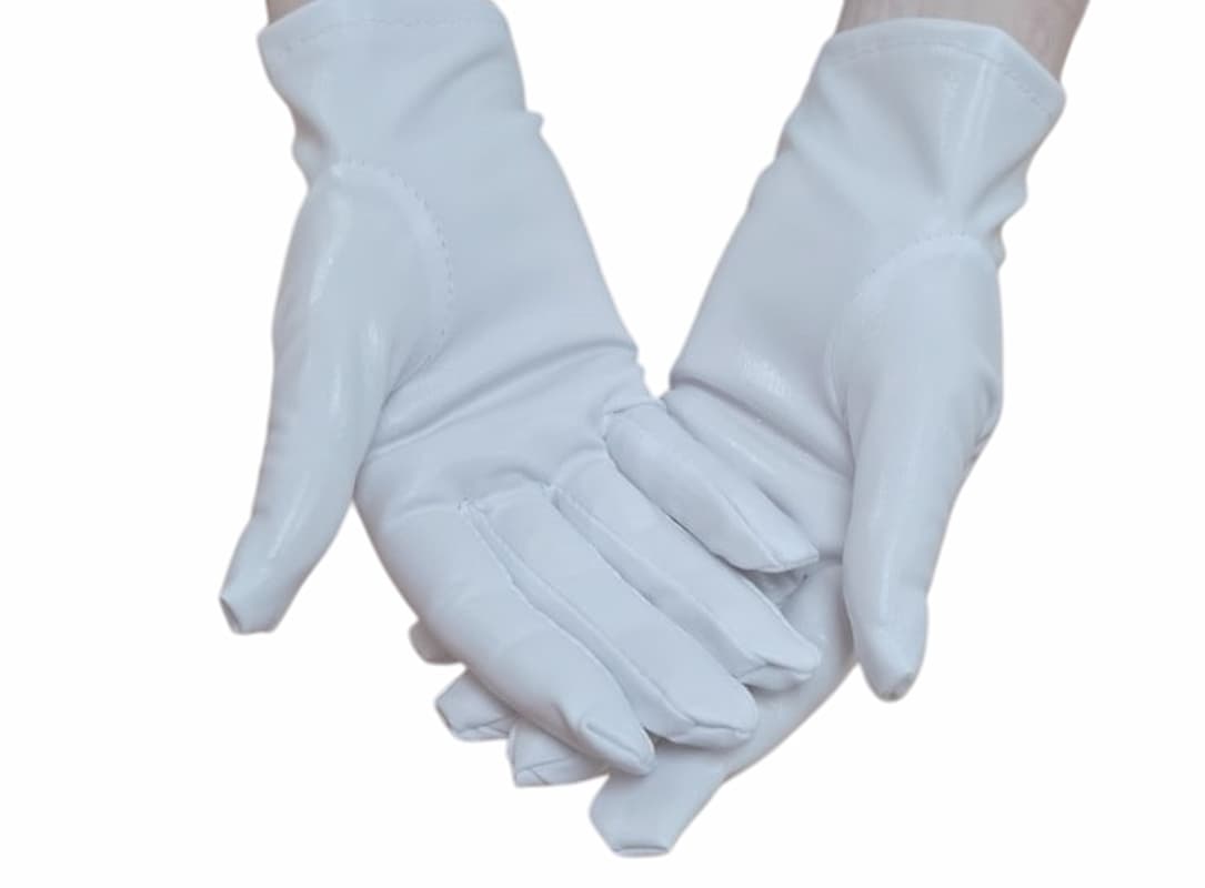 Перчатки под кожу, белые