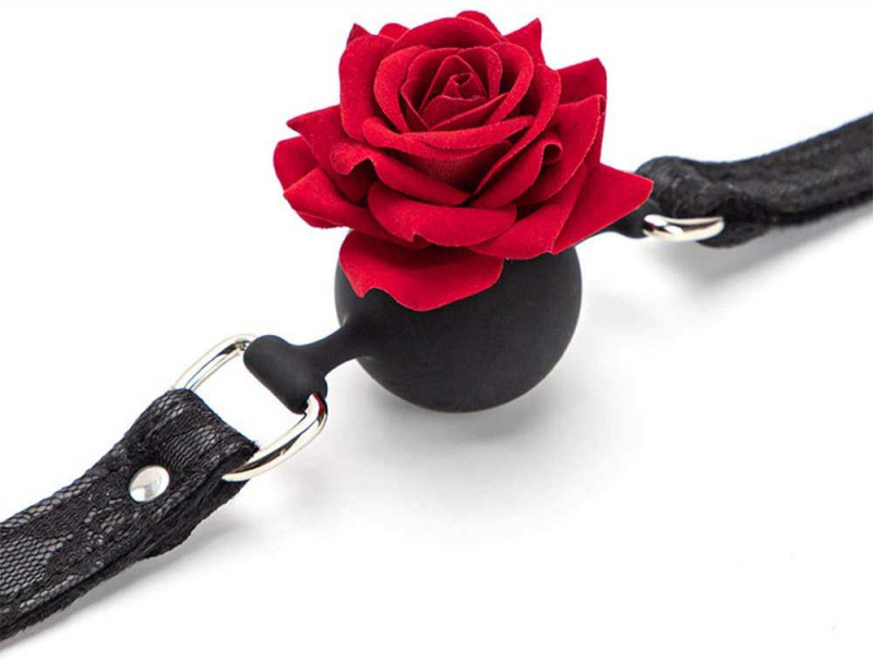 Кляп с розой "Кармен"