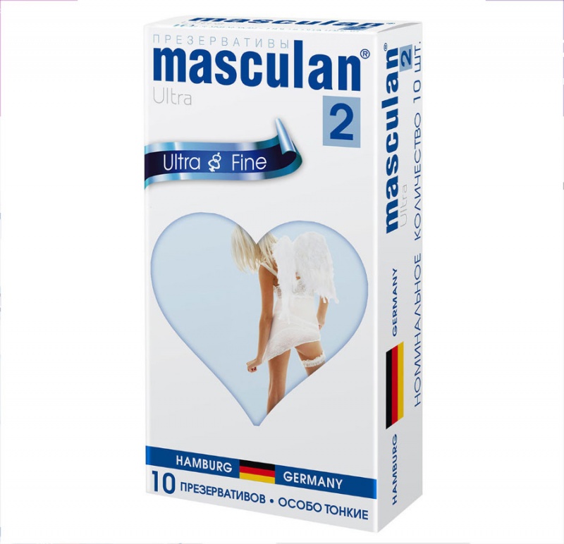Презервативы "Masculan 2 ultra" (особо тонкие, с обильной смазкой), 10 шт