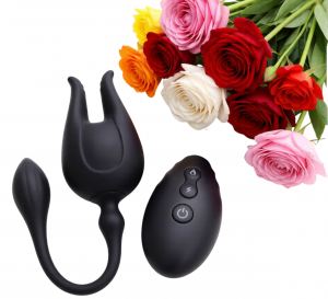 Вибратор гнущийся "VIXEN", 10 режимов вибрации, с пультом ДУ, цвет черный