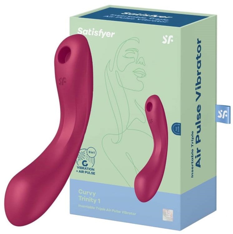 Satisfyer Вибромассажер Curvy Trinity 1 (red)