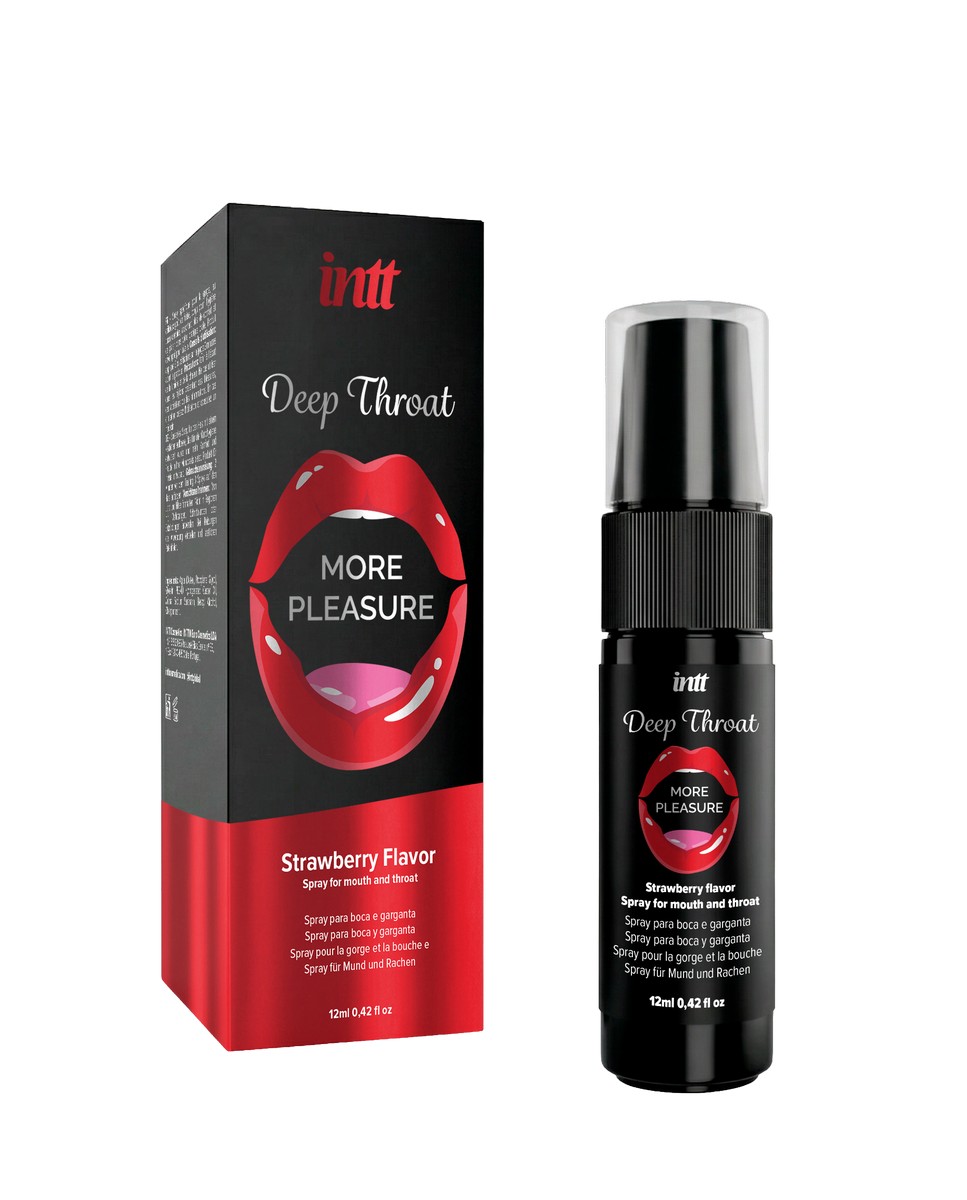Intt Спрей Deep throat клубника, 12мл