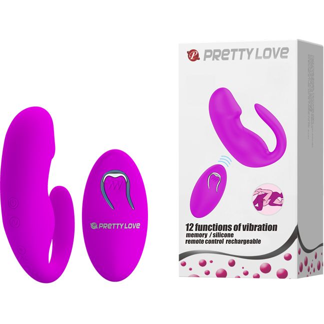 Вибромассажер PRETTY LOVE "Tiffany" с ПДУ, 12 функций
