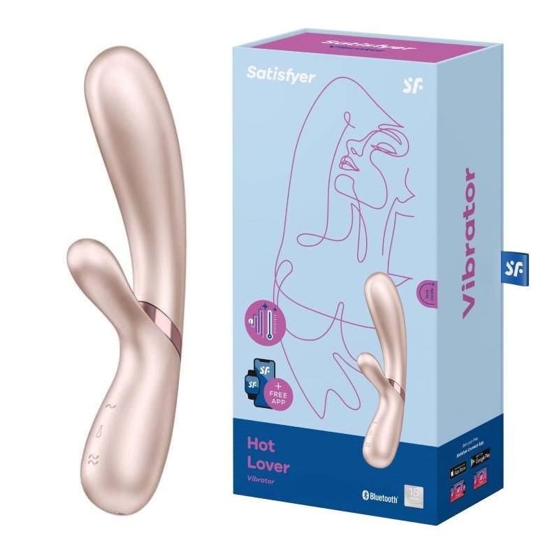 Satisfyer Вибромассажер Hot Lover с возможностью управления через приложение - жемчужный