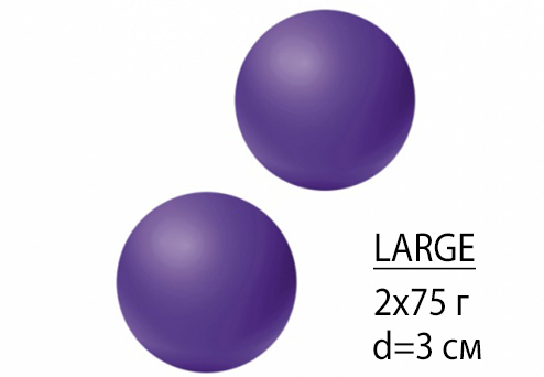 LT Вагинальные шарики без цепки "Emotions Lexy Large Purple" фиолетовые