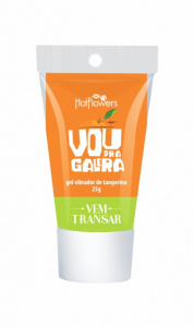 HotFlowers Жидкий вибратор VOU PRA GALERA для двоих с ароматом мандарина