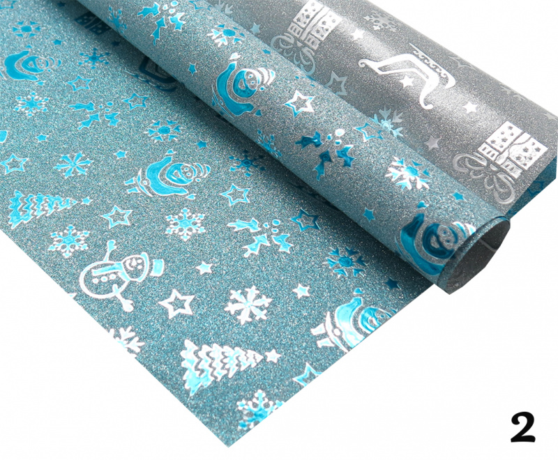 Лист упаковочный Новогодний, премиум 50*70 см