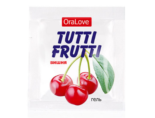 Лубрикант "Tutti-Frutti OraLove", вишня, 4 гр