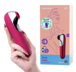 Satisfyer Вакуумно-волновой стимулятор Dual Love красный