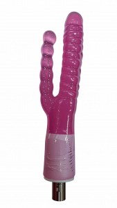 Фаллоимитатор насадка гелевая двойная сменная для секс машины 