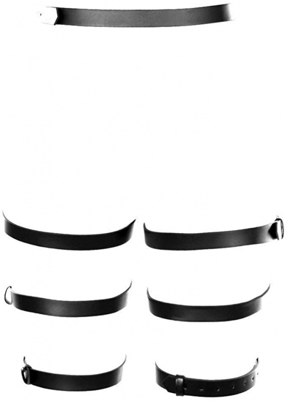 Гартеры (портупея для ног) кожаные CIRCUMFERENCE