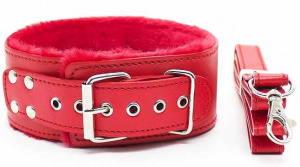Ошейник с поводком "Repper" красный