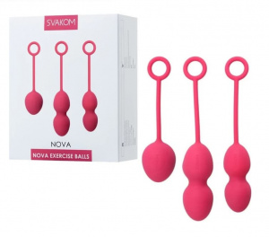 Svakom Шарики вагинальные Nova Ball, красная слива