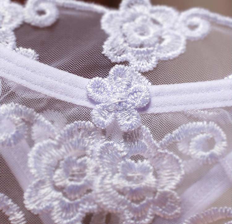 Трусики кружевные с доступом "Florence" белые