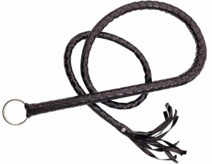 Кнут плетеный "Crazy" черный