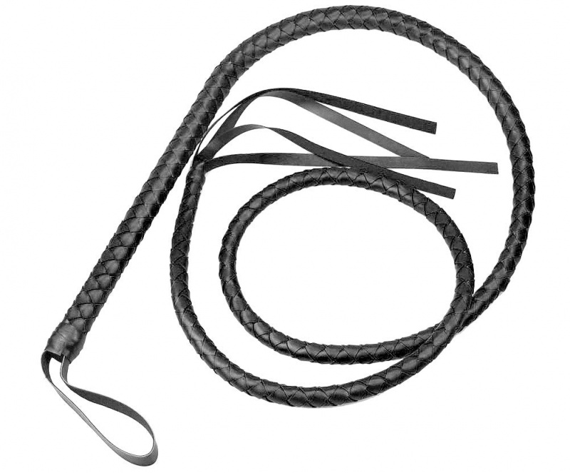 Плеть кожаная "Long whip" 210см