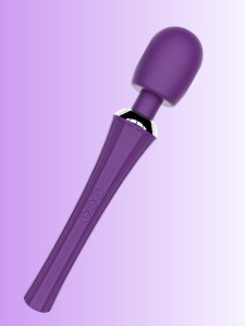 Универсальный мощный вибромассажер Massage Stick Wand перезаряжаемый фиолетовый