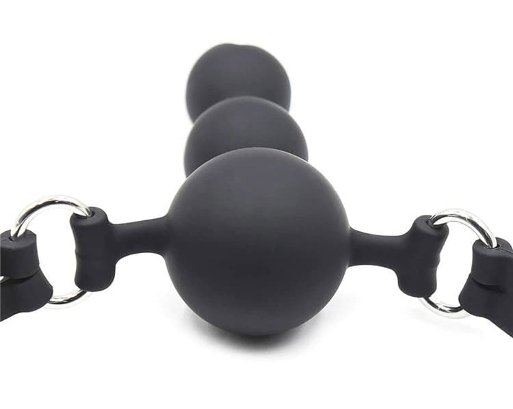 Кляп с фаллосом "Bead Gag black"