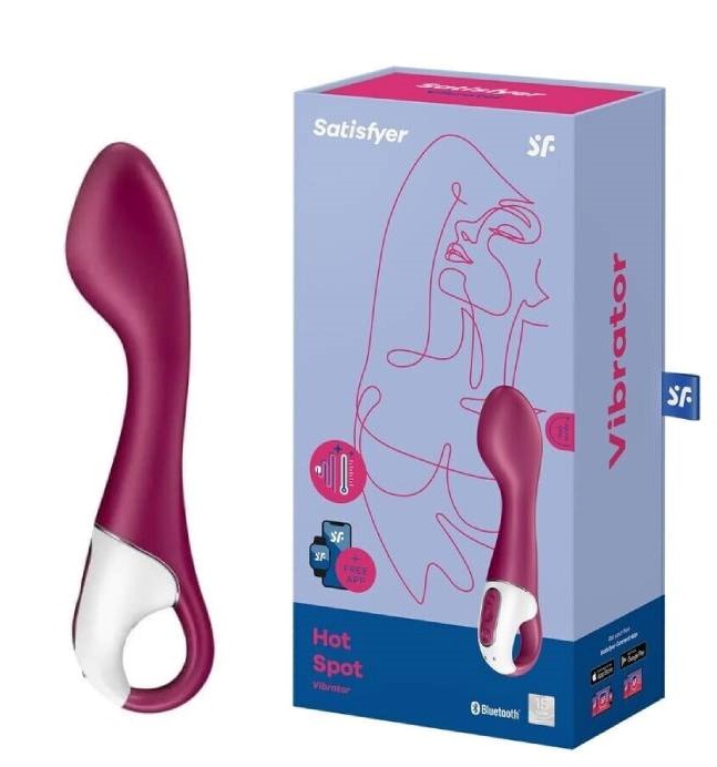 Satisfyer Вибромассажер для стимуляции точки G Hot Spot, красный