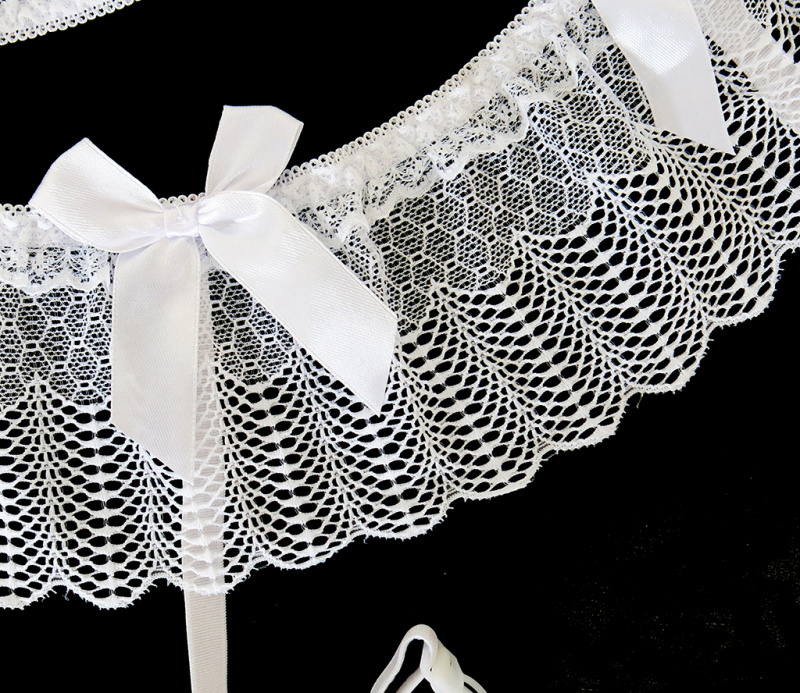 Пояс для чулок "Megia Belt White" белый