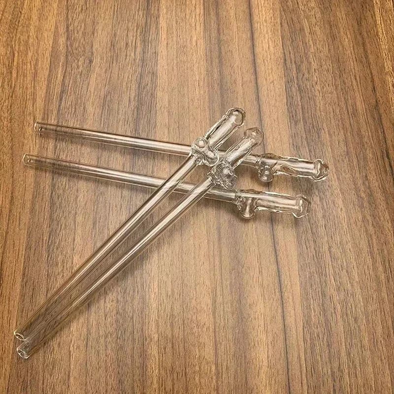 Трубочка для напитков "Шалун", стеклянная