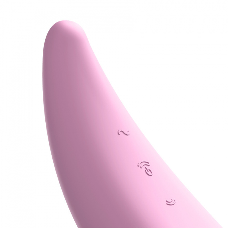 Satisfyer Вакуумно-волновой стимулятор Curvy 3+ с возможностью управления через приложение розовый