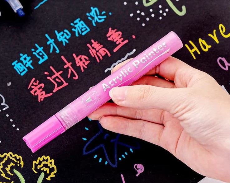 Маркер для рисования на теле, боди арта, розовый