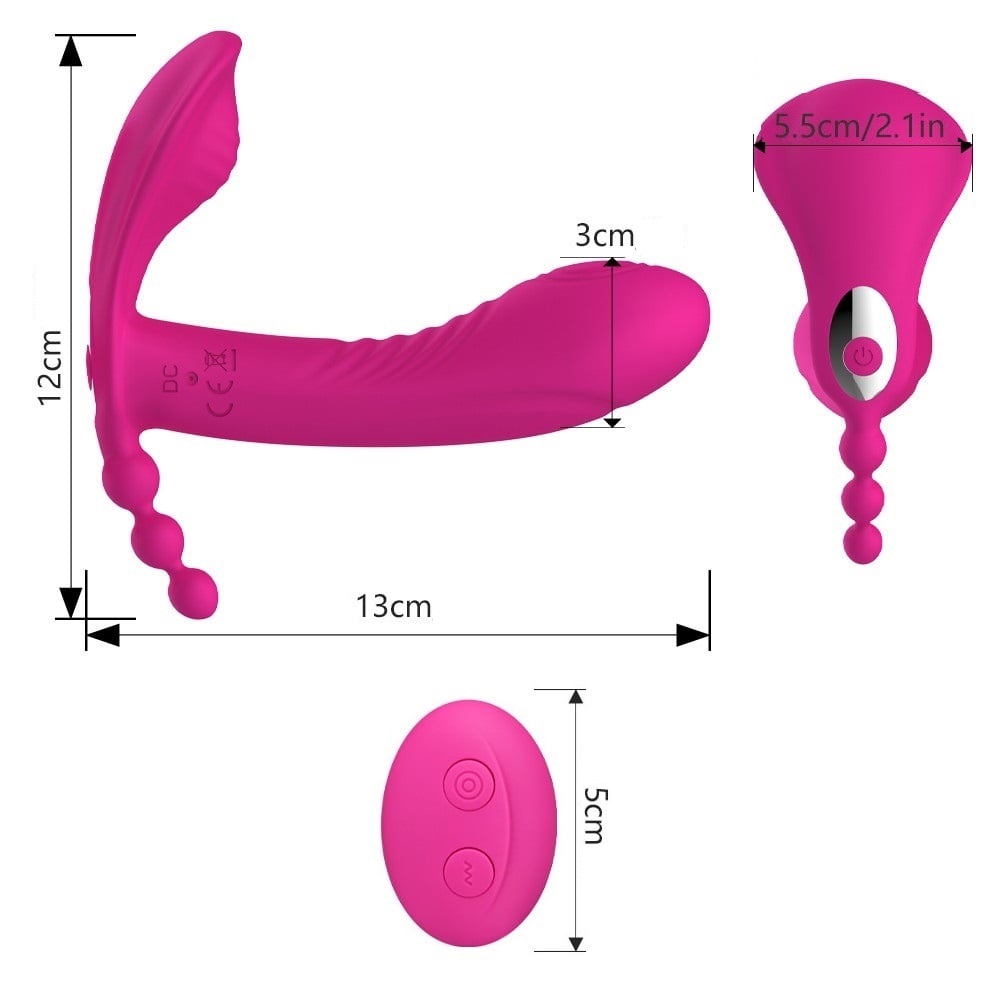 Вибратор в трусики с дистанционным управлением, 10 режимов вибрации