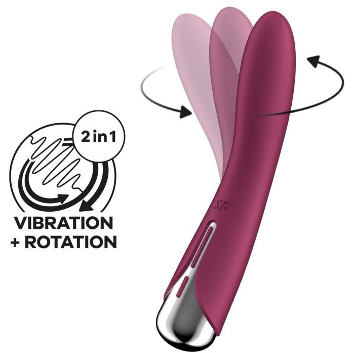 Satisfyer Вибромассажер Spinning Vibe 1 (red)