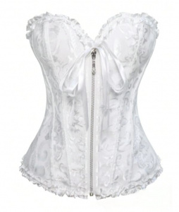 Корсет белый на молнии