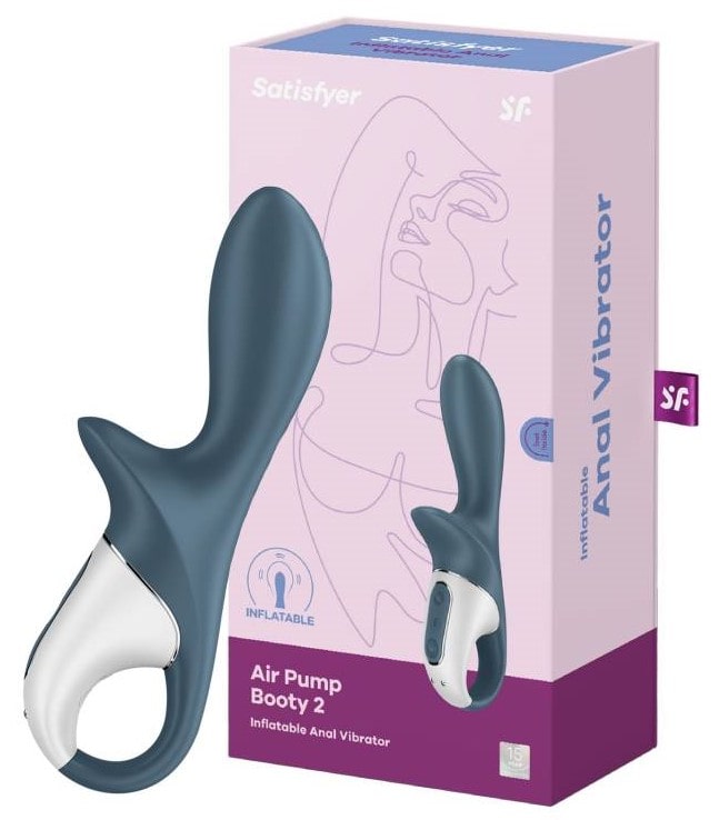 Satisfyer Вибромассажер Air Pump Booty 2 (grey)