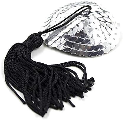 Пэстисы серебристые  Сердечки с кисточками