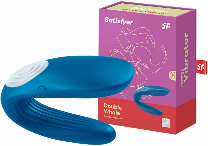 Satisfyer Вибромассажер для пар Partner Double Whale перезаряжаемый