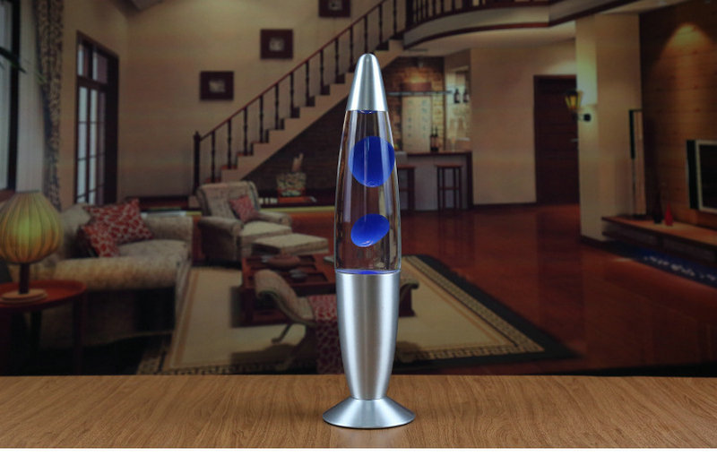 Лава лампа, 41 см (220 V, серебристый корпус)