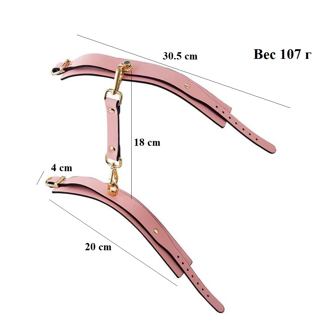 EroHot Glow Наручники светящиеся в темноте, розовые