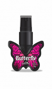 HotFlowers Возбуждающий клиторальный гель BUTTERFLY со вкусом вишни