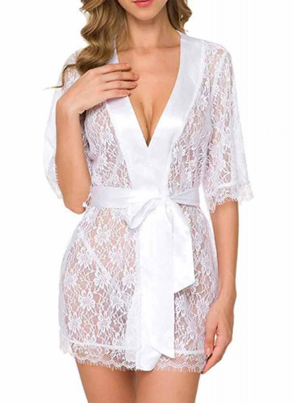 Пеньюар кружевной (халатик) "Daniela" белый