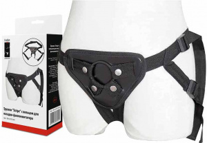 Трусики "Stripe" с кольцом для насадки-фаллоимитатора 